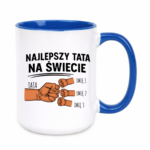 Kubek z dowolnymi imionami "Najlepszy tata na świecie"