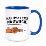 Kubek z dowolnym imieniem "Najlepszy tata na świecie"