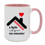 Kubek "Agnieszka z byle ch*jem nie mieszka !"