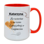 Kubek z dowolnym imieniem "Za wcześnie na wino"