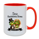 Kubek z dowolnym imieniem "Żajebista żona"