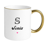 Kubek z dowolnym imieniem i literą