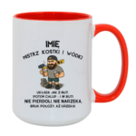 Kubek z dowolnym imieniem "Mistrz kostki i wódki"