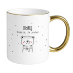 Kubek z dowolnym imieniem "Dobrze że jesteś"