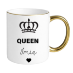 KUBEK PERSONALIZOWANY ,,QUEEN” Z IMIENIEM Podaruj jej coś wyjątkowego – kubek personalizowany z imieniem i napisem „Queen” to idealny prezent dla królowej Twojego życia. Doskonały jako kubek dla dziewczyny, mamy, siostry, przyjaciółki lub żony – na urodziny, święta, Walentynki czy Dzień Kobiet. Elegancki design z koroną i serduszkiem sprawia, że to nie tylko kubek z imieniem, ale też wyraz uznania i czułości w królewskim stylu.