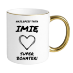 Kubek z dowolnym imieniem "Najlepszy tata"
