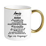 Kubek z dowolnym imieniem ,,Wariatka"