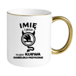 Kubek z dowolnym imieniem "Jego skoda"