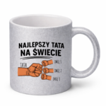 Kubek z dowolnymi imionami "Najlepszy tata na świecie"
