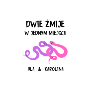 Kubek z dowolnymi imionami „Dwie żmije w jednym miejscu”