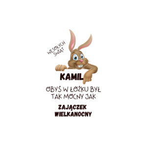 Kubek z dowolnym imieniem „Zajączek Wielkanocny”