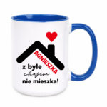 Kubek "Agnieszka z byle ch*jem nie mieszka !"