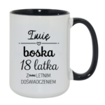Kubek z dowolnym imieniem i dowolną liczbą lat doświadczenia "Boska"