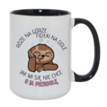 Kubek "Róże na górze, fiołki na dole"