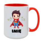 Kubek z dowolnym imieniem "Superbohater"