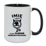 Kubek z dowolnym imieniem "Jego skoda"