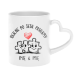 Kubek z dowolnymi imionami "Idealnie do siebie pasujemy"