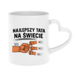 Kubek z dowolnymi imionami "Najlepszy tata na świecie"