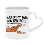 Kubek z dowolnymi imionami "Najlepszy tata na świecie"