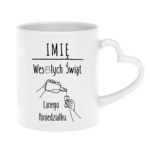 Kubek z dowolnym imieniem "Wesołych Świąt"