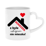 Kubek "Agnieszka z byle ch*jem nie mieszka !"