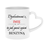 Kubek z dowolnym imieniem "Dyskutować z"