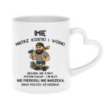 Kubek z dowolnym imieniem "Mistrz kostki i wódki"