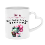 Kubek z dowolnym imieniem "Najfajniejsza szefowa"