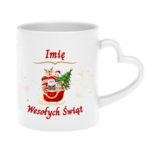 Kubek z dowolnym imieniem "Wesołych Świąt"