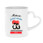 Kubek z dowolnymi imionami "Jesteś moim Serduszkiem''