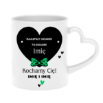 Kubek z dowolnymi imionami ,,Najlepszy Dziadek"