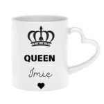 KUBEK PERSONALIZOWANY ,,QUEEN” Z IMIENIEM Podaruj jej coś wyjątkowego – kubek personalizowany z imieniem i napisem „Queen” to idealny prezent dla królowej Twojego życia. Doskonały jako kubek dla dziewczyny, mamy, siostry, przyjaciółki lub żony – na urodziny, święta, Walentynki czy Dzień Kobiet. Elegancki design z koroną i serduszkiem sprawia, że to nie tylko kubek z imieniem, ale też wyraz uznania i czułości w królewskim stylu.