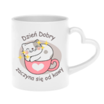 Kubek "Dzień dobry zaczyna się od kawy"