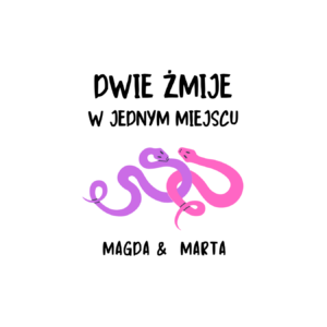Kubek z dowolnymi imionami „Dwie żmije w jednym miejscu”