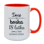Kubek z dowolnym imieniem i dowolną liczbą lat doświadczenia "Boska"