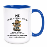 Kubek z dowolnym imieniem "Mistrz kostki i wódki"