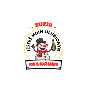 Kubek z dowolnym imieniem "Jesteś moim ulubionym bałwanem"