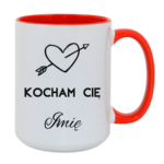 Kubek z dowolnym imieniem ,,Kocham Cię"
