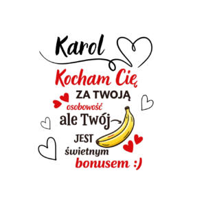 Kubek z dowolnym imieniem "Kocham Cię za twoją osobowość"