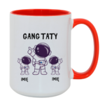 Kubek z dowolnymi imionami "Gang taty"