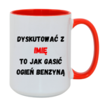Kubek Personalizowany ,,Dyskutować" z imieniem