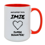 Kubek z dowolnym imieniem "Najlepszy tata"