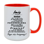 Kubek z dowolnym imieniem ,,Wariatka"