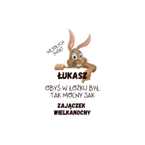 Kubek z dowolnym imieniem „Zajączek Wielkanocny”