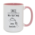 Kubek z dowolnym imieniem "Wesołych Świąt"