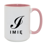 Kubek z dowolnym imieniem i literą