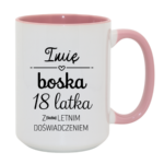 Kubek z dowolnym imieniem i dowolną liczbą lat doświadczenia "Boska"