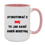 Kubek Personalizowany ,,Dyskutować" z imieniem