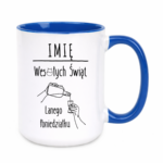 Kubek z dowolnym imieniem "Wesołych Świąt"