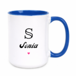 Kubek z dowolnym imieniem i literą